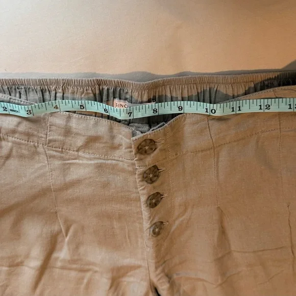 Sincerely Jules Beige Men's Chinos with Button Accents - Picture 4 of 8